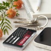 Personalized Trucker Flag Sleutelhanger (Voorkant Rechts)