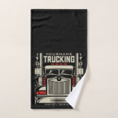 Personalized Trucking 18 Wheeler BIG RIG Trucker Bad Handdoek (Handdoek)