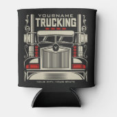 Personalized Trucking 18 Wheeler BIG RIG Trucker Blikjeskoeler (Voorkant)