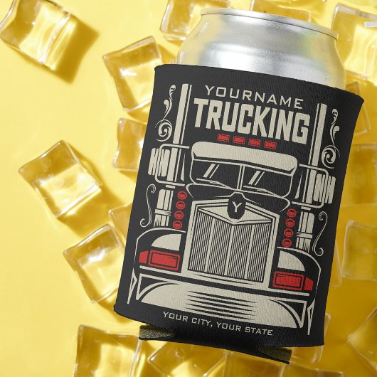 Personalized Trucking 18 Wheeler BIG RIG Trucker Blikjeskoeler