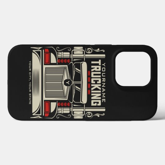 Personalized Trucking 18 Wheeler BIG RIG Trucker Case-Mate iPhone Case (Achterkant (horizontaal))