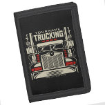 Personalized Trucking 18 Wheeler BIG RIG Trucker Drievoud Portemonnee<br><div class="desc">Speciaal ontwerp van het bedrijf voor vrachtwagentruckers op wielrenners - Aangepast met jouw naam en aangepaste tekst!</div>