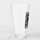 Personalized Trucking 18 Wheeler BIG RIG Trucker Glas (Rechts)