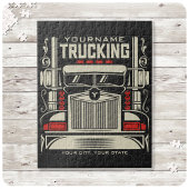 Personalized Trucking 18 Wheeler BIG RIG Trucker Legpuzzel