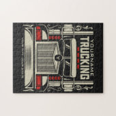 Personalized Trucking 18 Wheeler BIG RIG Trucker Legpuzzel (Horizontaal)