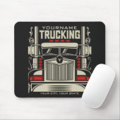 Personalized Trucking 18 Wheeler BIG RIG Trucker Muismat (Met muis)
