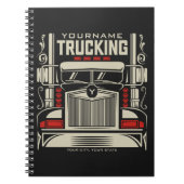 Personalized Trucking 18 Wheeler BIG RIG Trucker Notitieboek (Voorkant)