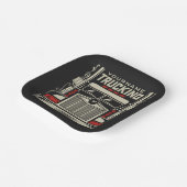 Personalized Trucking 18 Wheeler BIG RIG Trucker Papieren Bordje (Gebogen)