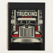 Personalized Trucking 18 Wheeler BIG RIG Trucker Planner (Voorkant)