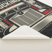 Personalized Trucking 18 Wheeler BIG RIG Trucker Sherpa Deken (3/4)