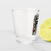 Personalized Trucking 18 Wheeler BIG RIG Trucker Shot Glas (Links)