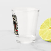 Personalized Trucking 18 Wheeler BIG RIG Trucker Shot Glas (Rechts)