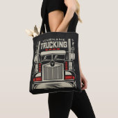 Personalized Trucking 18 Wheeler BIG RIG Trucker Tote Bag (Dichtbij)