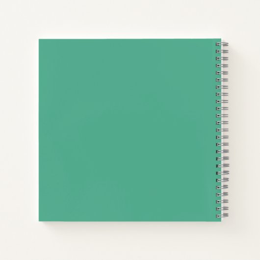 Personalized Turquoise Dream Journal Notebook Notitieboek (Achterkant)