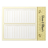 Personalized Two Column Honey Do List Notepad Notitieblok (Voorkant)