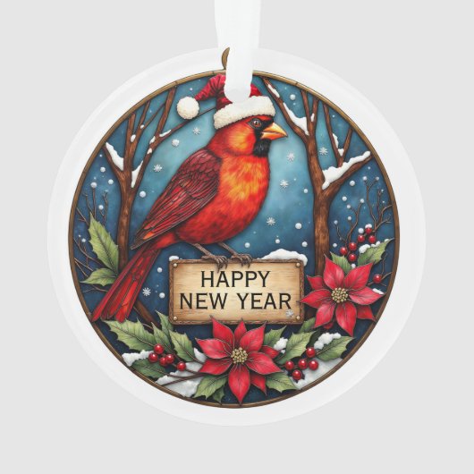 Personalized Two-Sided Cardinal Ornament  (achterkant)