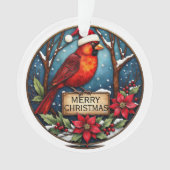 Personalized Two-Sided Cardinal Ornament  (voorkant)
