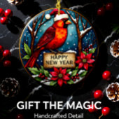 Personalized Two-Sided Cardinal Ornament 