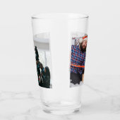 Personalized Two Sided Family Christmas Photo  Glas (Links)