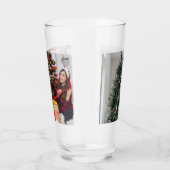 Personalized Two Sided Family Christmas Photo  Glas (Rechts)