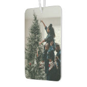 Personalized Two Sided Family Christmas Photo Luchtverfrisser (Links)