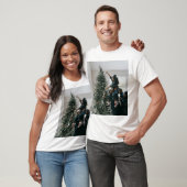 Personalized Two Sided Family Christmas Photo T-shirt (Unisex)