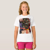 Personalized Two Sided Family Christmas Photo T-shirt (Voorkant volledig)
