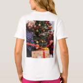 Personalized Two Sided Family Christmas Photo T-shirt (Achterkant)