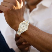 Personalized Two-Tone Couple’s Heartline Horloge