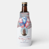 Personalized U.S. Military Retirement Photo Flesjeskoeler (Fles Voorkant)