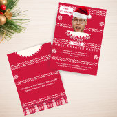 Personalized Ugly Christmas Sweater Holiday Party  Kaart
