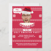 Personalized Ugly Christmas Sweater Holiday Party  Kaart (Voorkant)