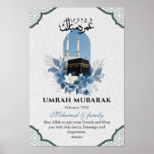Personalized Umrah Mubarak Islamic Wall Art Poster (Voorkant)