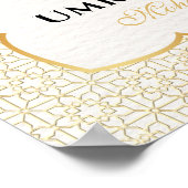 Personalized Umrah Mubarak Photo Poster Custom I (Hoek)