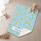 Personalized Under the Stars Soft Blanket - Baby Sherpa Deken