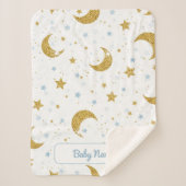 Personalized Under the Stars Soft Blanket  Sherpa Deken (Voorkant)