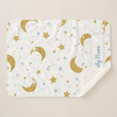 Personalized Under the Stars Soft Blanket  Sherpa Deken (Voorkant (horizontaal))
