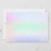 Personalized Unicorn 2nd Birthday Photo Invitation Kaart (Achterkant)