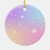 Personalized Unicorn Ornament for Girls (Achterkant)