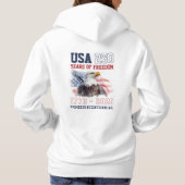 Personalized USA 1776 America's 250th Anniversary Hoodie (Achterkant)