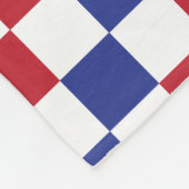 Personalized USA 250–Patriotic Retro Marquee Fleece Deken (Hoek)