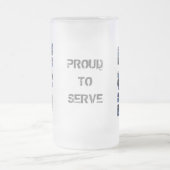 PERSONALIZED USA 3D Patriotic Frosted Beer Mok (Center)