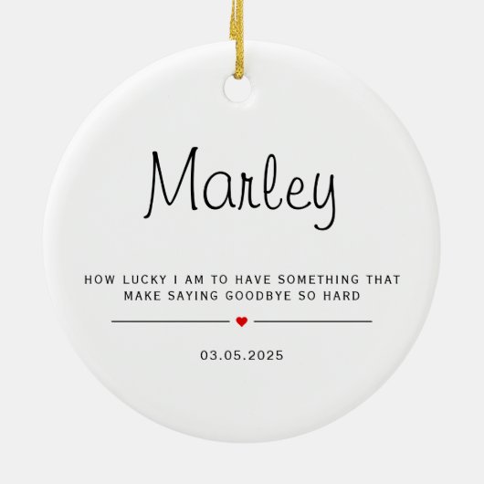 Personalized Using Pet's Photo & Name Keramisch Ornament (Achterkant)