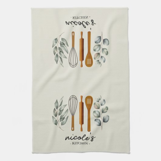 Personalized Utensils  Theedoek (Verticaal)