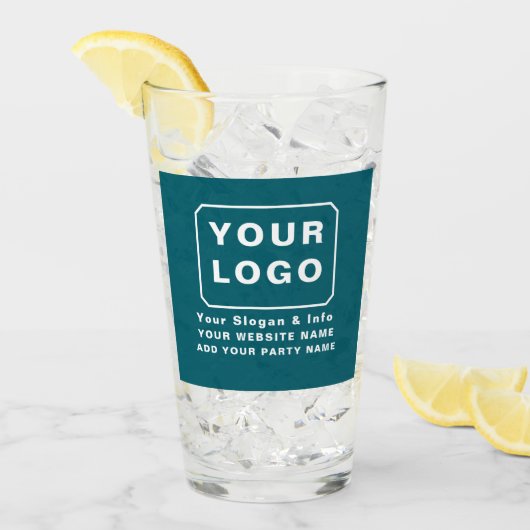 PERSONALIZED UW LOGO NAAM AANGEPASTE TEKST BIJSLAG GLAS (Voorkant ijs)