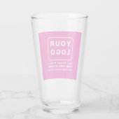 PERSONALIZED UW LOGO NAAM AANGEPASTE TEKST BIJSLAG GLAS (Achterkant)