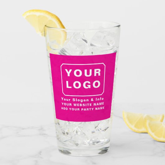 PERSONALIZED UW LOGO NAAM AANGEPASTE TEKST BIJSLAG GLAS (Voorkant ijs)