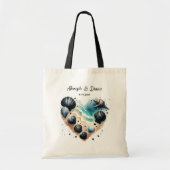 Personalized Valentine Anniversary Seashell Heart Tote Bag (Voorkant)