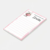 Personalized Valentine Bee Notepad Post-it® Notes (Schuin)