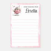 Personalized Valentine Bee Notepad Post-it® Notes (Voorkant)